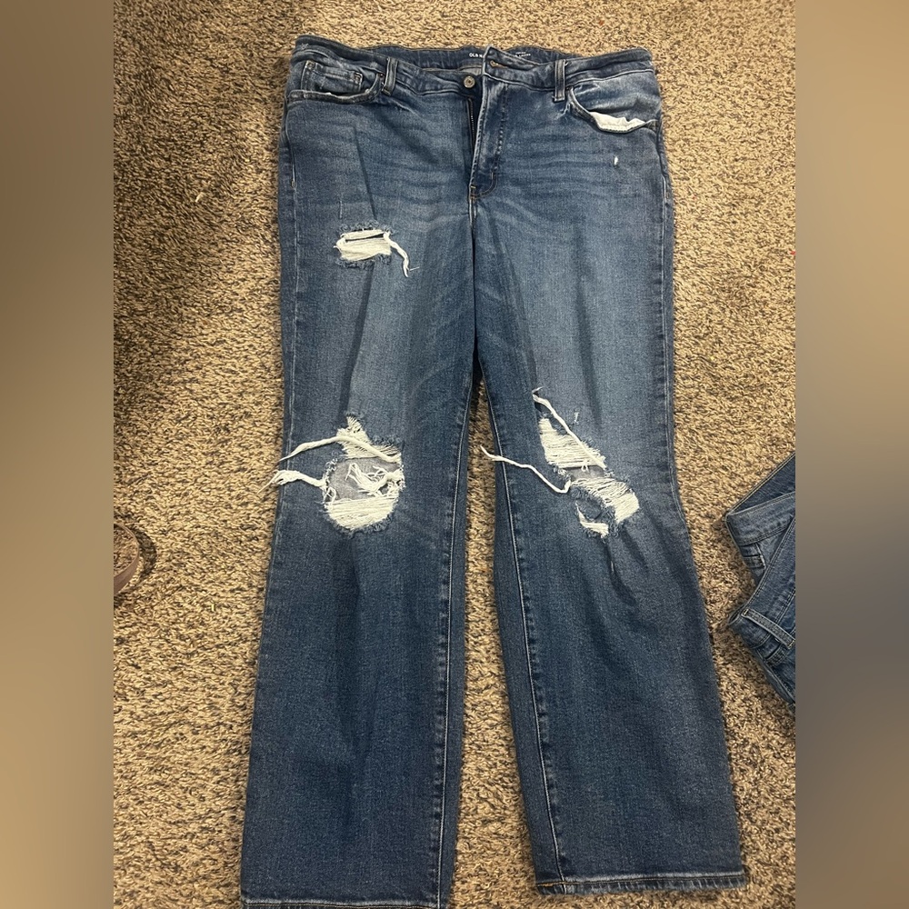 Distressed Blue Jeans (NEW)